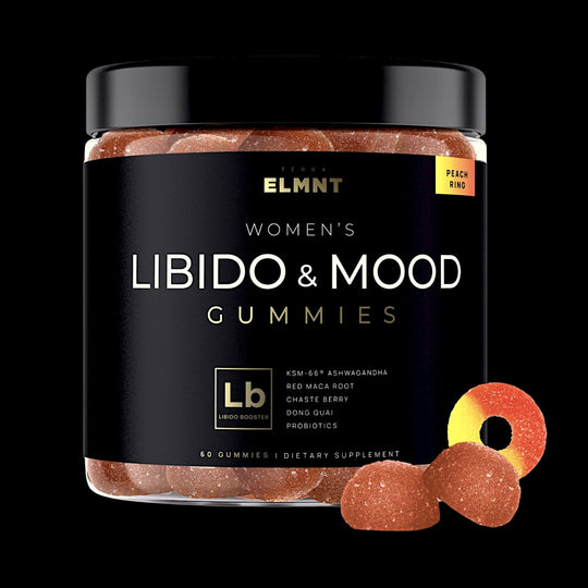 4,050mg Libido Booster for Women KSM-66 Ashwagandha Gummies w. 30x Strength Red Maca Root