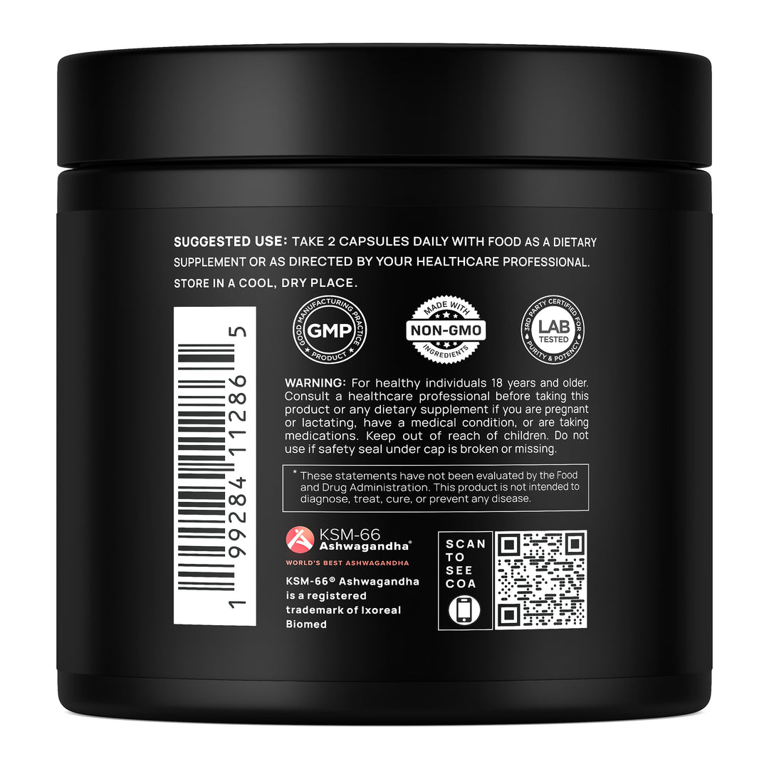 1,450mg Libido Booster for Women w. 30x Strength Red Maca Root, KSM66 Ashwagandha, Horny Goat Weed & Damiana