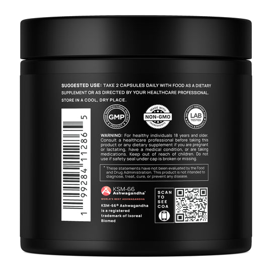 1,450mg Libido Booster for Women w. 30x Strength Red Maca Root, KSM66 Ashwagandha, Horny Goat Weed & Damiana
