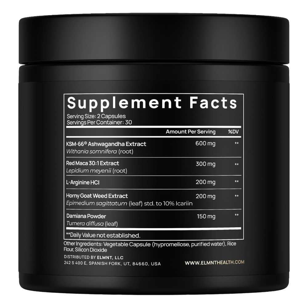 1,450mg Libido Booster for Women w. 30x Strength Red Maca Root, KSM66 Ashwagandha, Horny Goat Weed & Damiana